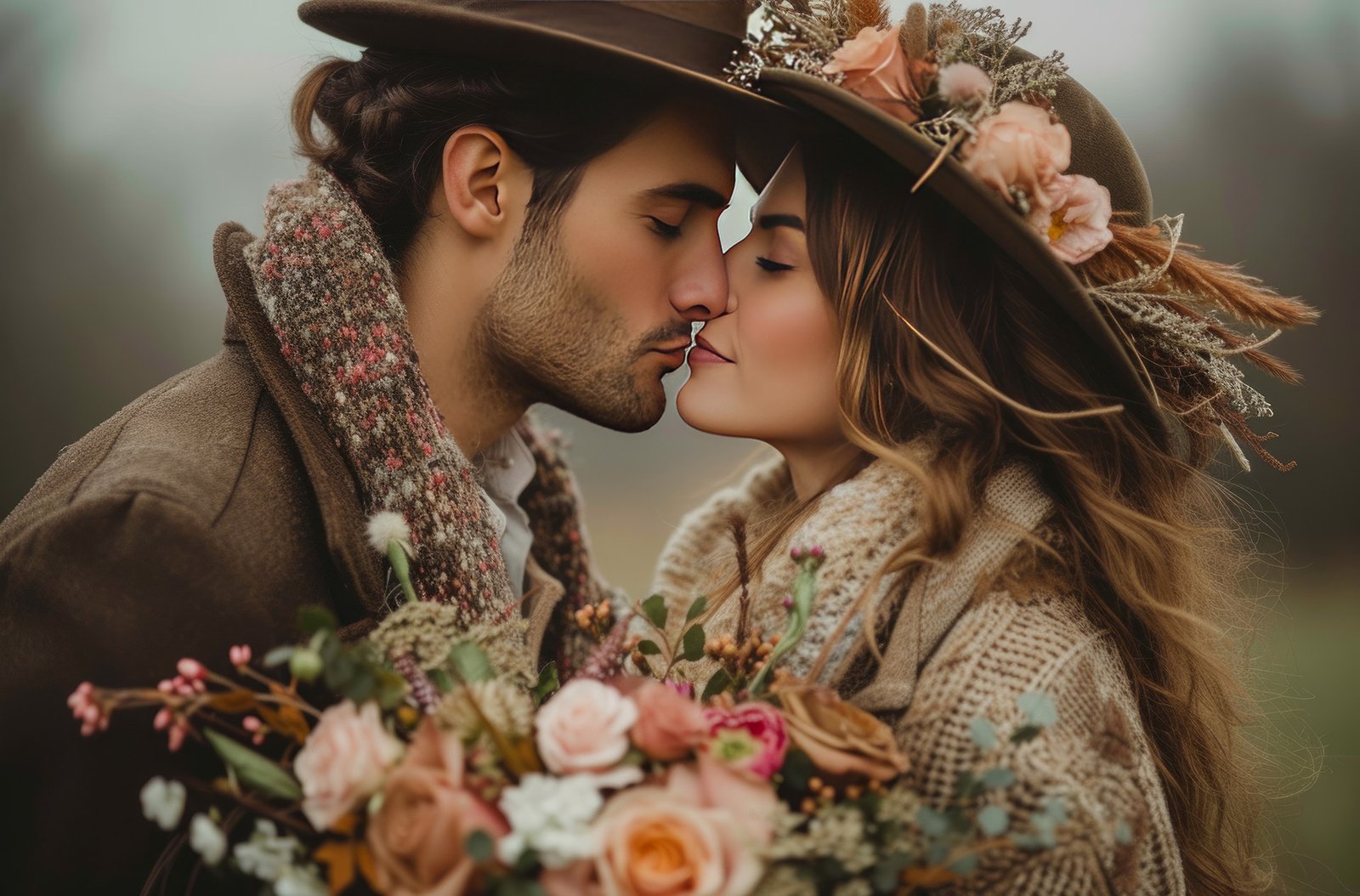 BOHO wedding couple